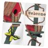 Abaodam Decorative Red Birdhouse Garden Stake view 4