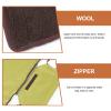 Folding Travel Blanket for Pets, Green Wool, Warm view 3