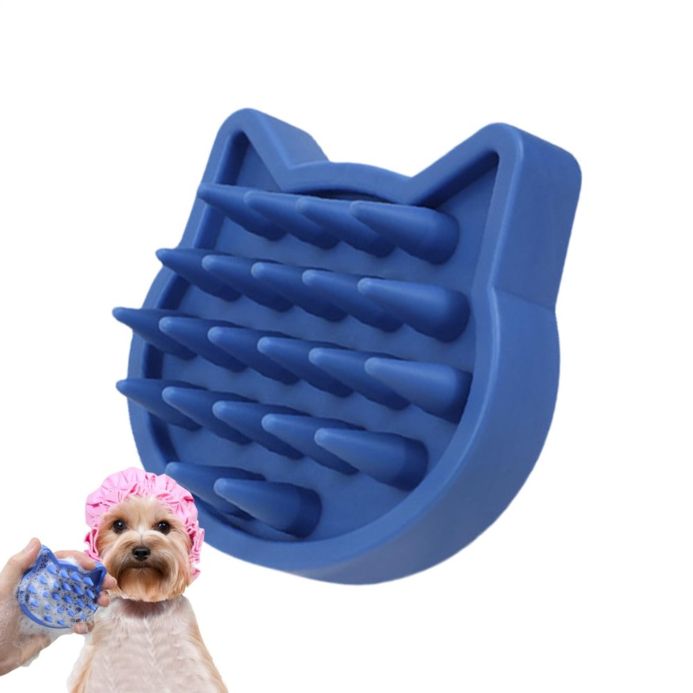 Pet Bath Brush | Cat Scrubber for Bathing and Grooming