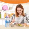 Milk Bottle Covers, Cow-Shaped 3D-Printed Lids view 3