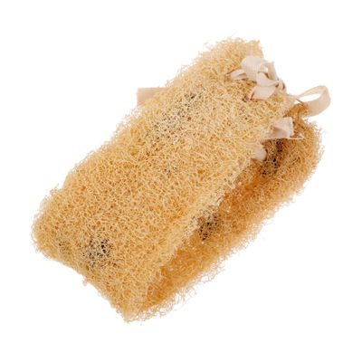 Luffa Bath Sponge for Body Exfoliation, Ergonomic, Beige