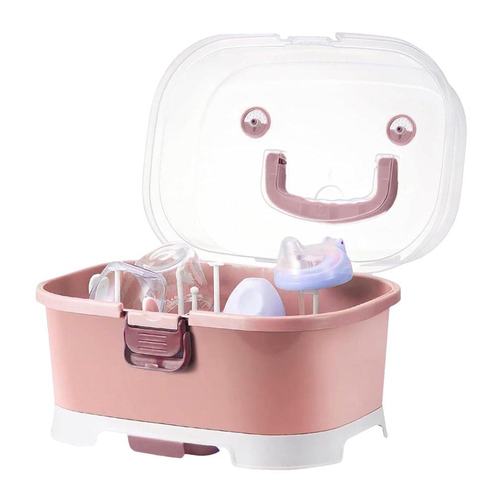 Baby Bottle Organizer Storage Box with Lid