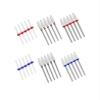 LZZYFPX 5-Piece Ceramic Nail Drill Bit Set, 3/32-Inch, Blue view 1