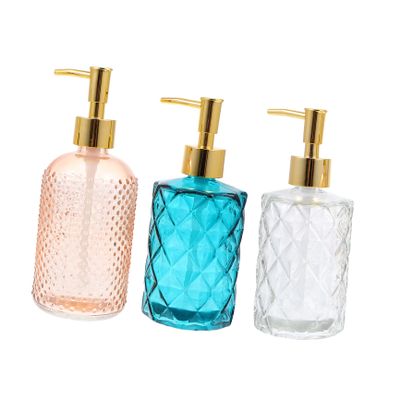 3-Pc. Glass Pump Bottles, 330 ml and 400 ml, for Refilling