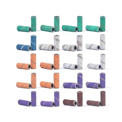 LZZYFPX 100-Piece 3 mm Nail Drill Sanding Bands for UV Gel Polish Removal and Dead Skin Care (ET203-15)