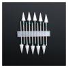 LZZYFPX 10-Piece Ceramic Nail Drill Bit Set view 1