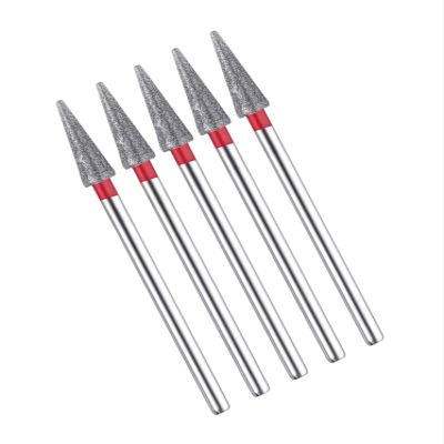 LZZYFPX 5-Piece Diamond Nail Drill Bit Set for Manicure