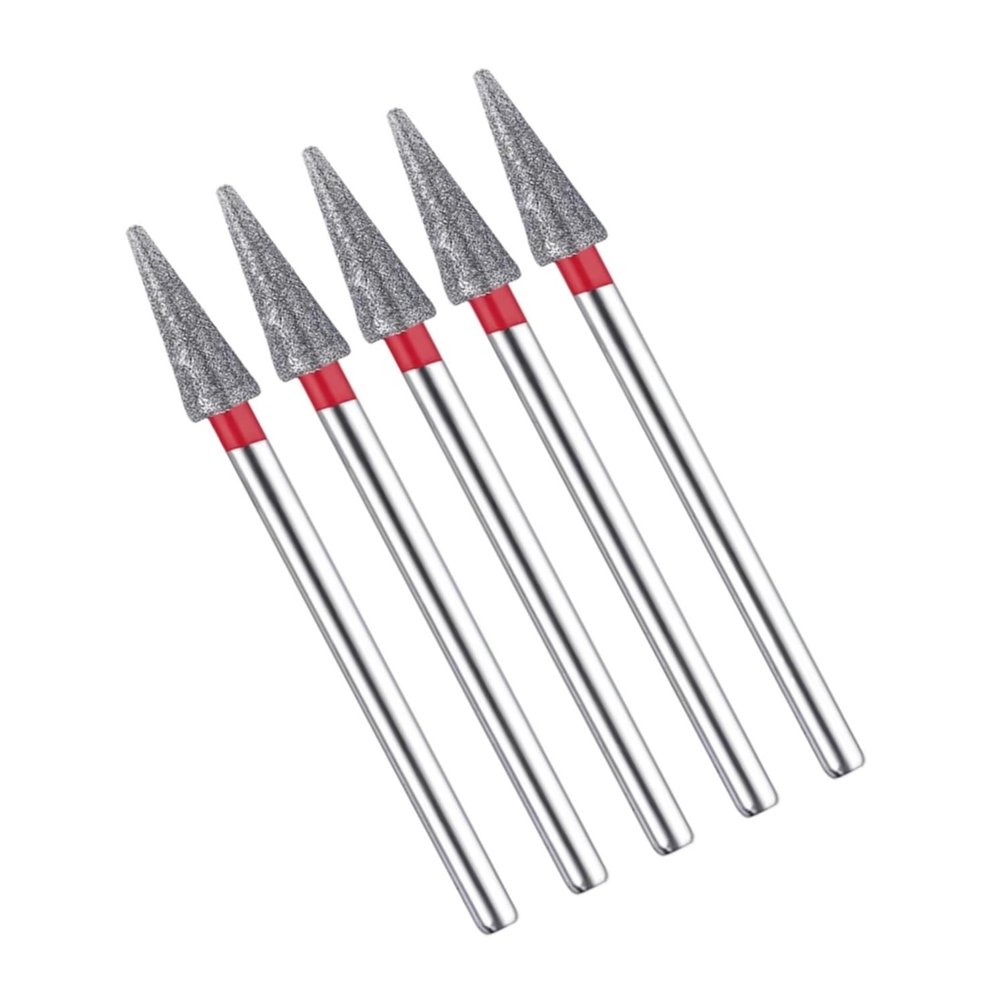 LZZYFPX 5-Piece Diamond Nail Drill Bit Set for Manicure