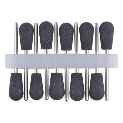 LZZYFPX Manicure Nail Drill Bits, Rubber, Silicone, Ceramic, Polishing Buffers and Files (V, 10 pcs)