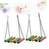ifundom 2-Pack Colorful Wooden Parrot Swing with Bell view 4