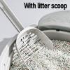 Indoor Dog Training Toilet with Stainless Steel Mesh Pee Pad Holder, Gray view 2