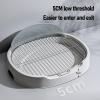 Indoor Dog Training Toilet with Stainless Steel Mesh Pee Pad Holder, Gray view 3