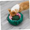 Toyvian 1-Piece Pet Snuffle Mat, Lotus-Shaped Feeding Puzzle Mat, Nonslip Base, Pastel Green view 4