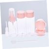 7-Piece Pink PVC Travel Bottles for Cosmetics view 4