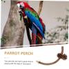 ifundom Natural Wood Bird Stand, Adjustable Perch for Parrots and Small Birds view 3