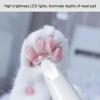 Electric Pet Paw Trimmer, Cordless Low-Noise Clipper, Purple view 2