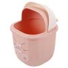 Small White Rabbit-Shaped Desktop Trash Can with Lid view 1