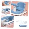 Baby Bath Seat for Newborns, Stable, Open Design, PP, Blue view 4
