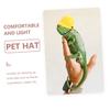 WEKAMOS 4-Piece Decorative Plastic Lizard Hats with Hanging Cords view 4