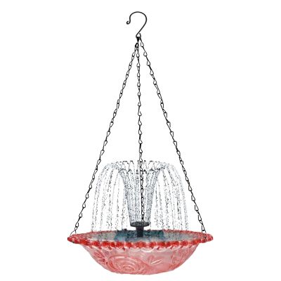Solar Bird Bath with Bird Feeder