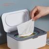 Wet Wipe Box and Dispenser for Babies and Adults, Refillable, Gray view 4