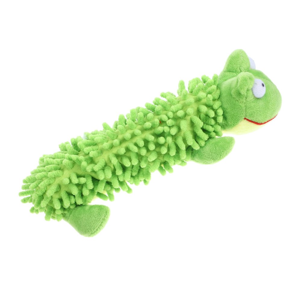 ERINGOGO Plush Animal Chew Toy for Puppies, Interactive Mop with Squeaker