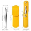Round-Tip Nose Hair Tweezers, Blunt-Edge Stainless Steel Clippers view 2