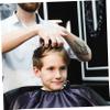 CALLARON Polyester Haircutting Cape, Machine-Washable and Wipeable, Black, for Salons and Perm Treatments, Random Color view 2