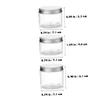 VICASKY 3-Pack 100 ml Squeeze Cream Containers, Round Refillable Plastic Jars for Creams and Lip Balm, Silver Lids view 2