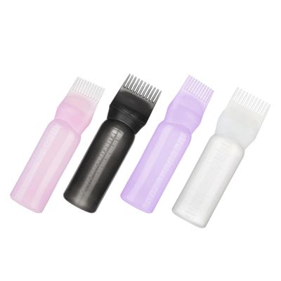PLAFOPE 4-Pack Hair Dye Applicator Bottles, 160 mL PP, One-Handed Operation, Reusable