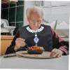 PLAFOPE Adult Bib for Seniors, Soft Material with Snap Button, Easy to Wash view 3