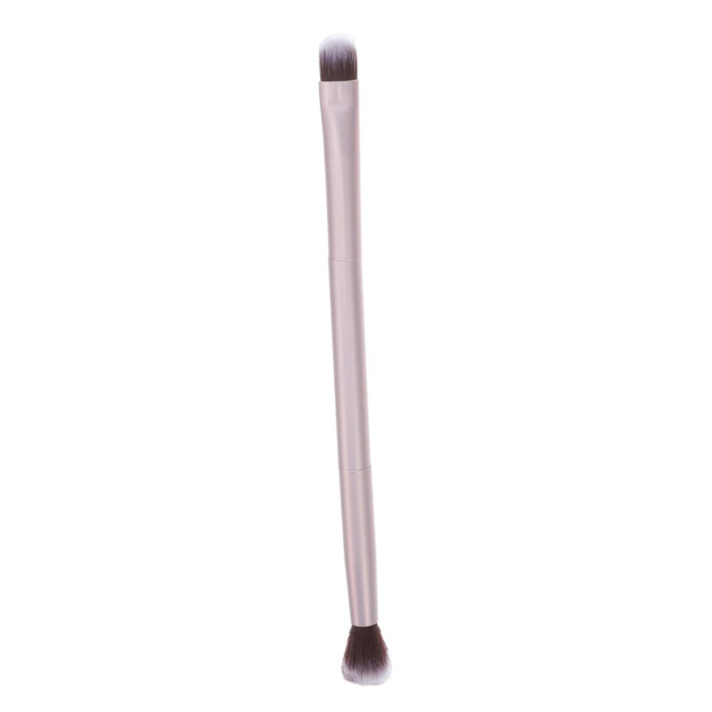 Double-Sided Aluminum and Fiber Makeup Brush
