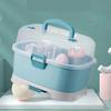 Bottle Storage Organizer, Portable Large Box with Lid view 2