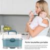 Bottle Storage Organizer, Portable Large Box with Lid view 3
