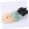 SAFIGLE 5-Pack Polka Dot Chiffon Hair Ties for Women and Girls view 2