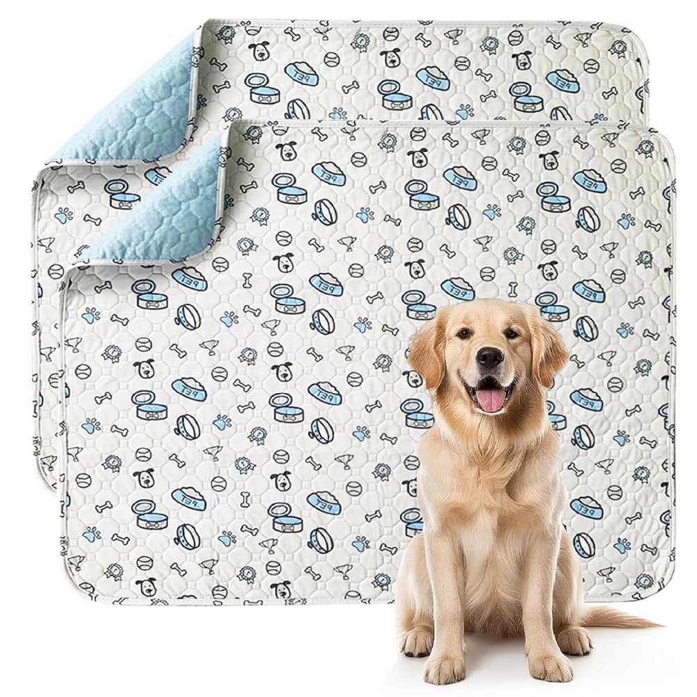 Washable Pet Urine Pad, 2 Pack Reusable Puppy Pads for Dogs