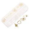 MAJORMENCH 12-Style Assorted Nail Charm Set with 3D Acrylic Butterflies and Pearls view 1