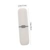 2-Pack Plastic Toothbrush Cases, White Capsule Cases for Travel view 2