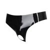 Caxndycing Men's Sexy Faux Leather Open-Front Thong view 1