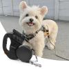 Retractable Dual Dog Leash with LED Light view 2