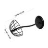 VILLFUL Black Iron Hat Stand with Sturdy Dome-Shaped Base for Caps and Wigs view 2