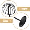 VILLFUL Black Iron Hat Stand with Sturdy Dome-Shaped Base for Caps and Wigs view 3