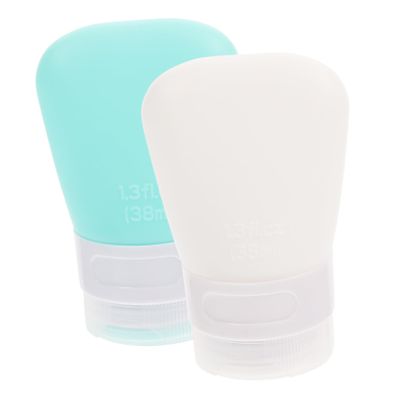 OUNONA 2-Piece Reusable Silicone Travel Bottles