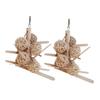 Hohopeti Wooden Swing and Chew Toy for Parrots, 2 Pieces view 1