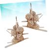 Hohopeti Wooden Swing and Chew Toy for Parrots, 2 Pieces view 3
