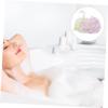DEARMAMY 2-Piece Colorful Body Shower Sponge Set with Hanging Loops view 3