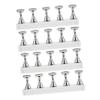 OATIPHO 4-Piece Nail Art Display Stand Set, Magnetic Nail Holders for Manicures, Silver view 1