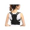 Unisex Breathable Fabric Posture Corrector with Double-Y Cross-Shoulder Design, Adjustable, Black, Size S view 1