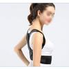 Unisex Breathable Fabric Posture Corrector with Double-Y Cross-Shoulder Design, Adjustable, Black, Size S view 4