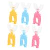 DEARMAMY U-Shaped Toothbrush, Soft Silicone Brush Head, Portable, Colorful Design, 6 pcs × 2 view 1